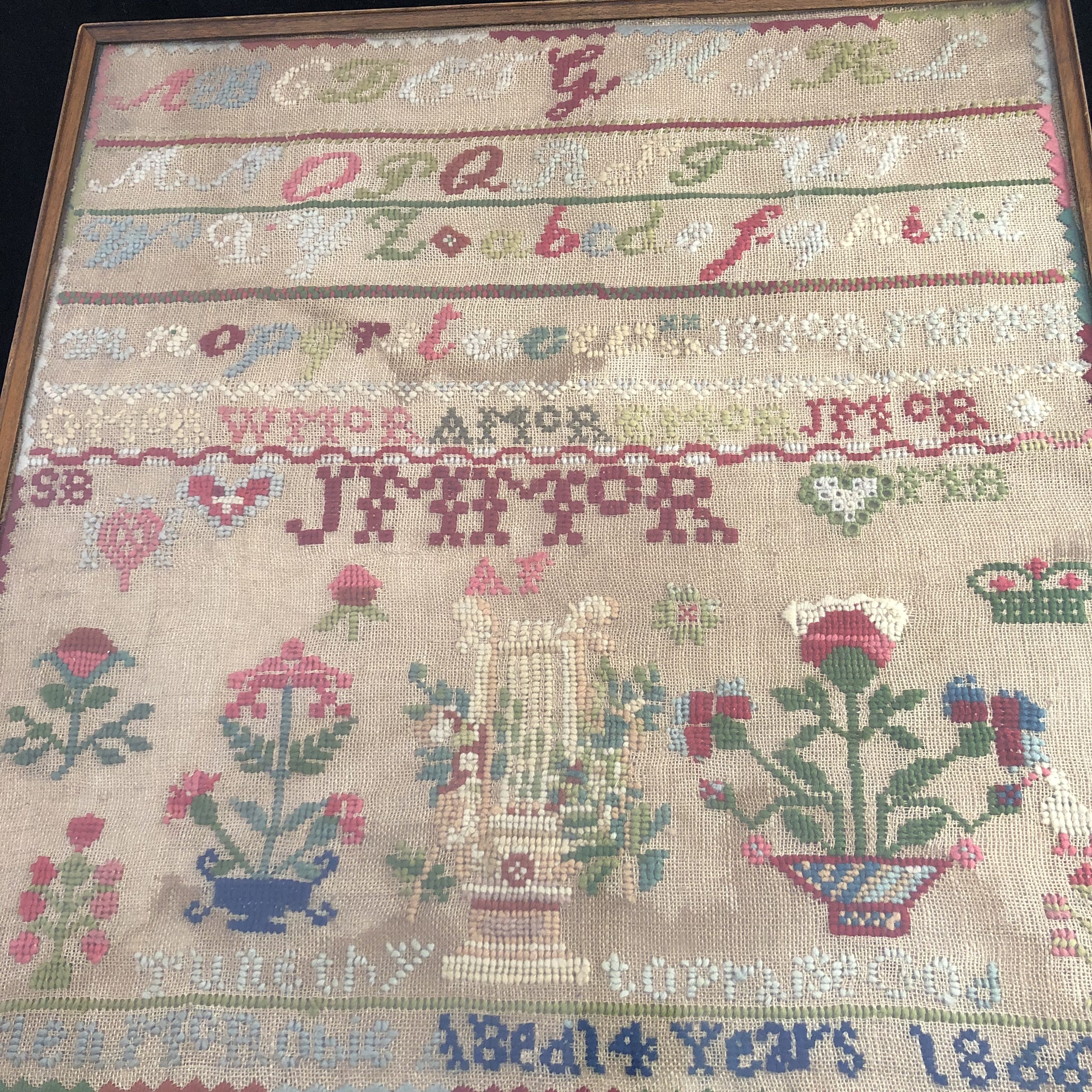 Antiques, Vintage & Interiors » Sampler From 1866