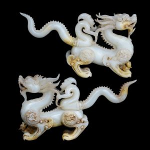 Antique Jade Dragons